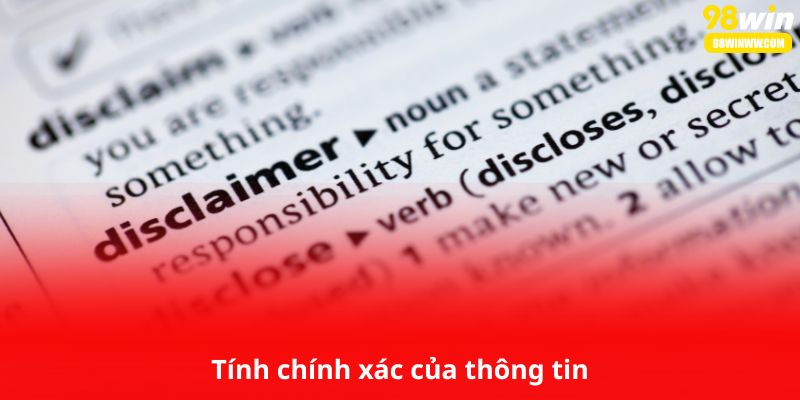 Tính chính xác của thông tin